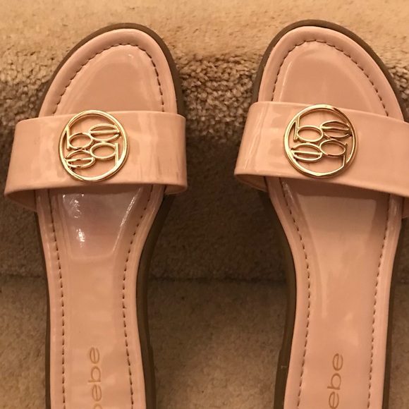 Bebe Leone Patent Soft Pink Sandals - Picture 5 of 6